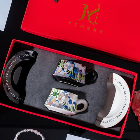 elegant cup & saucer gift set in box from Gallery of Use