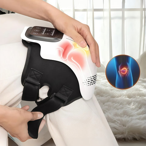 wireless knee massager delivering soothing warmth from Gallery of Use