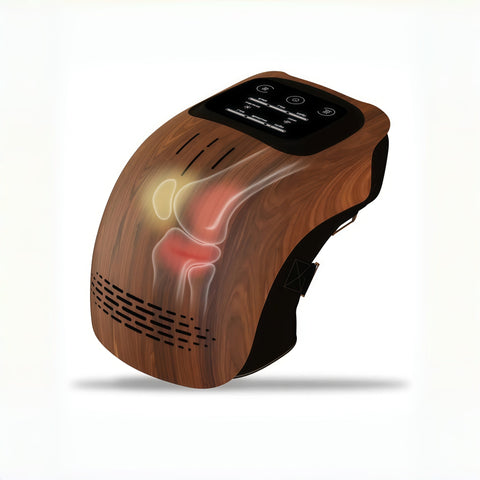 wireless knee massager delivering soothing warmth from Gallery of Use